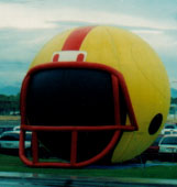 Giant balloon - 25 ft. tall football helmet advertising inflatable