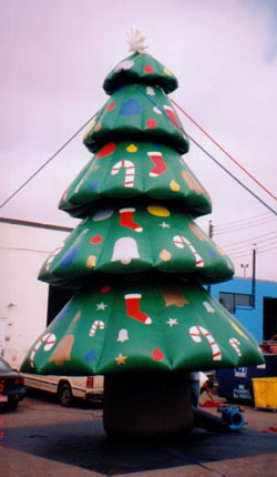 Christmas Tree inflatables 25ft. - advertising inflatables increase visibility, goodwill and sales!
