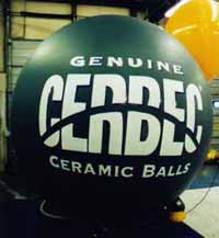 advertising balloon sphere with logo