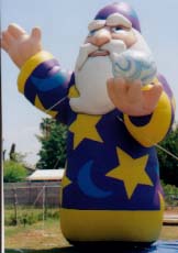 Wizard advertising inflatables made in USA.